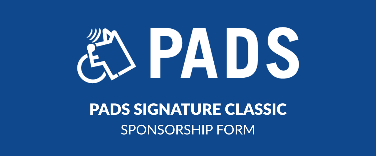 PADS Logo with PADS Signature Classic Sponsorship Form Title